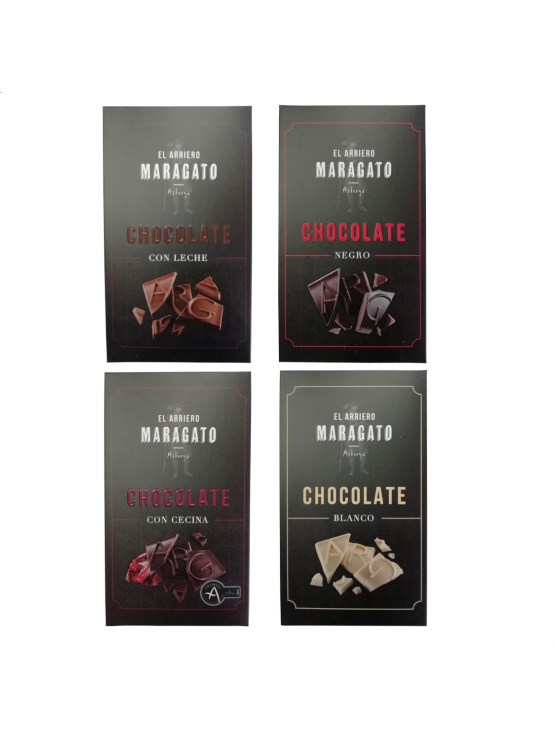 El Arriero Maragato – Lote Degustación Chocolates Artesanos, 4uds