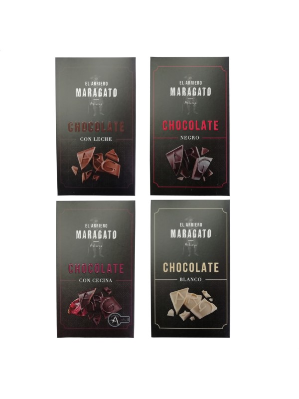 El Arriero Maragato – Lote Degustación Chocolates Artesanos, 4uds